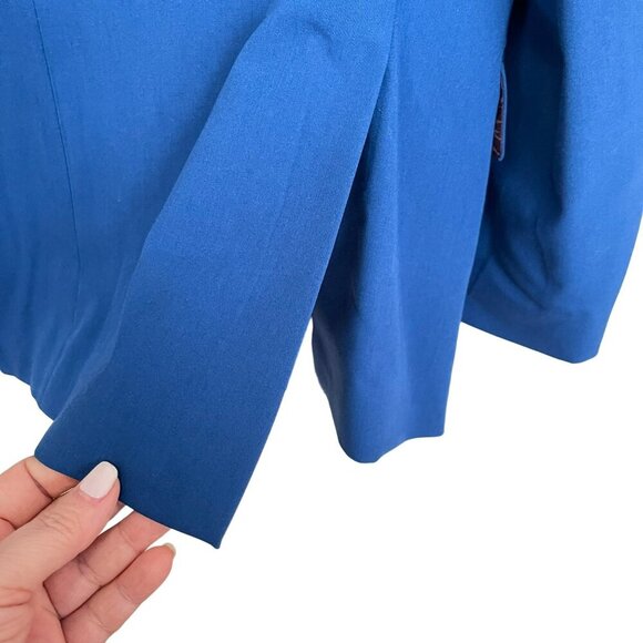 Savile Row Mens Slim Fit 2 Button Sport Coat Jacket Blazer Blue Size 38 S - Picture 5 of 7